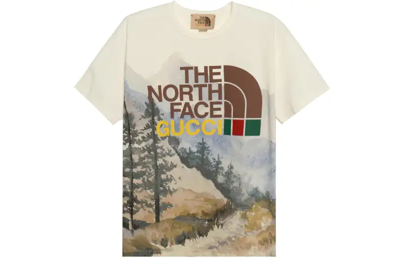 GUCCI X The North Face T Shirt 'Trail Print'