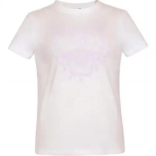 KENZO T Shirts Women's White Crew Neck Moderate Straight Fit