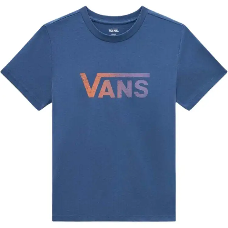 Vans T Shirts Women's Blue Crew Neck