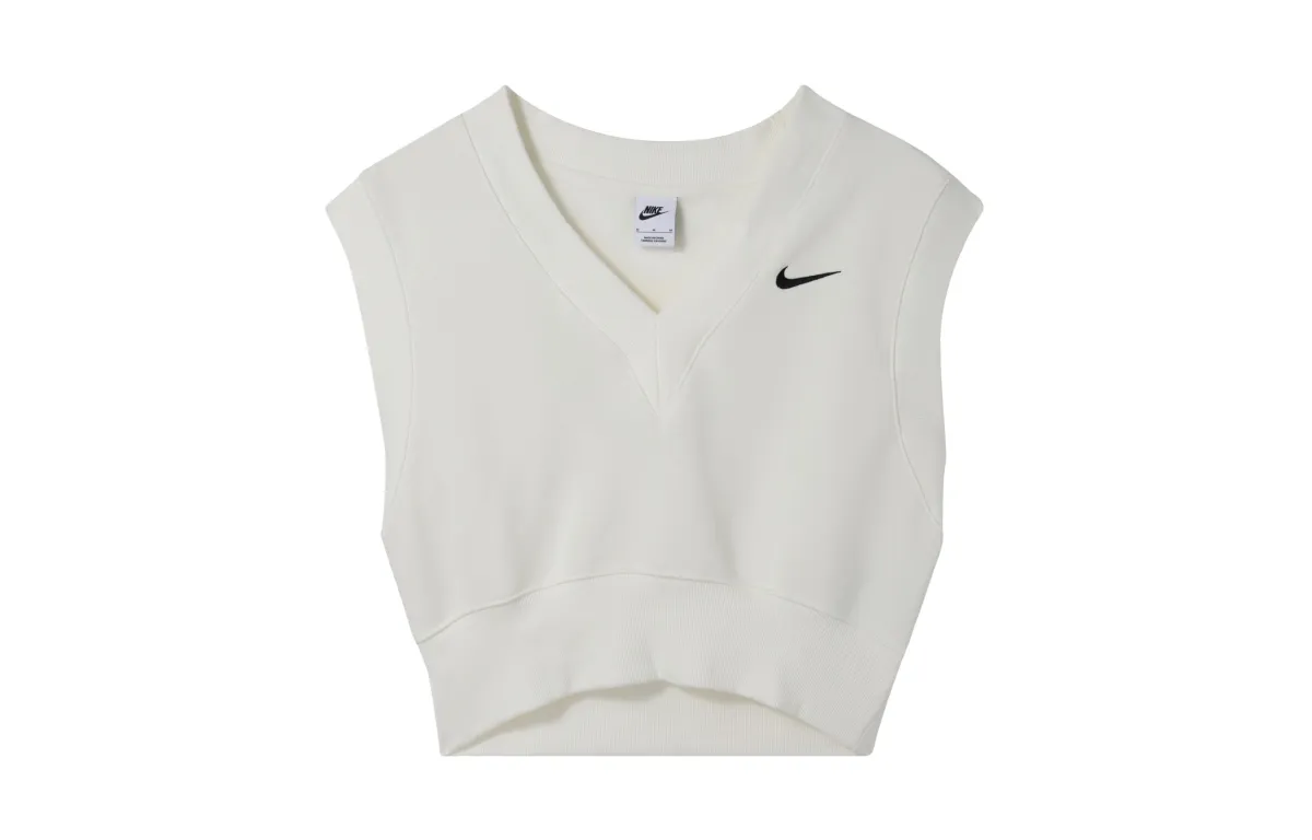 Nike Sportswear Phoenix Fleece Tank Top Women's Canvas White/Black