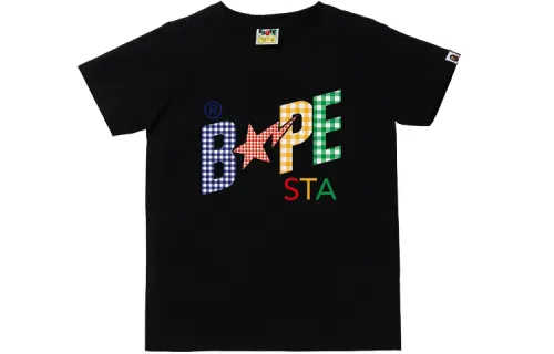 A BATHING APE Bape T Shirts Women's Crew Neck Moderate Straight Fit