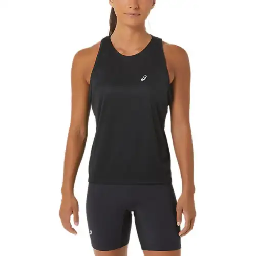 ASICS Tank Tops Women's Black U Neck Moderate Other