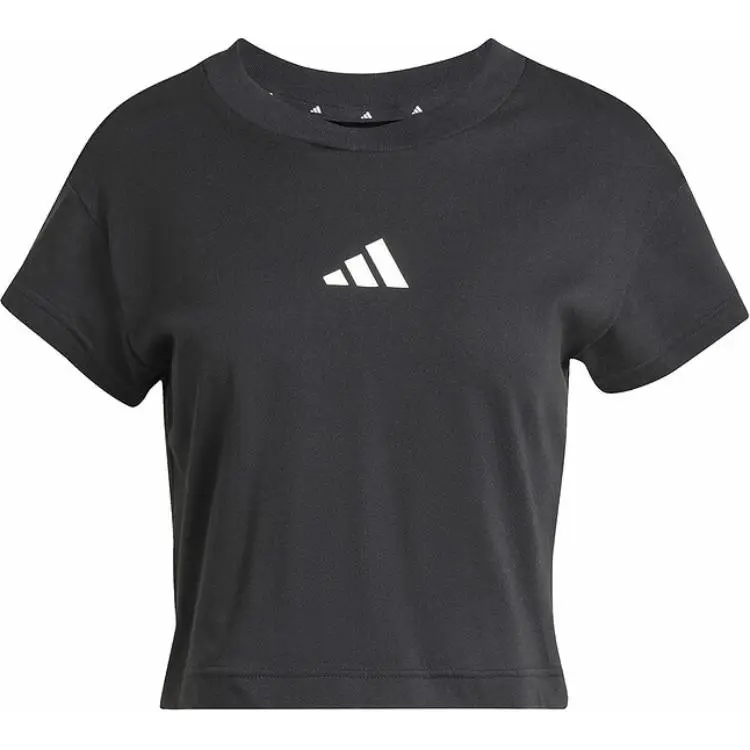 Adidas T-Shirts Women's Black Crew Neck Moderate