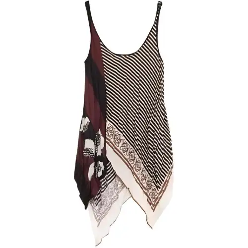 LOEWE Tank Tops Women's Brown Crew Neck Moderate Other