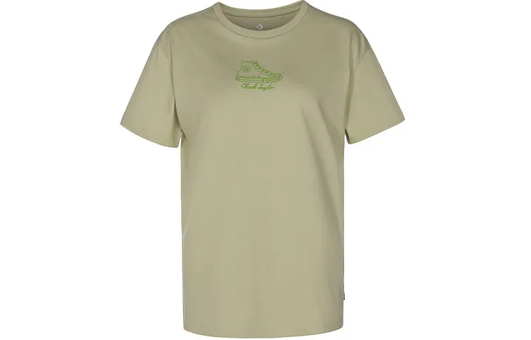 Converse Chuck Inspired T Shirt Women's Khaki Green