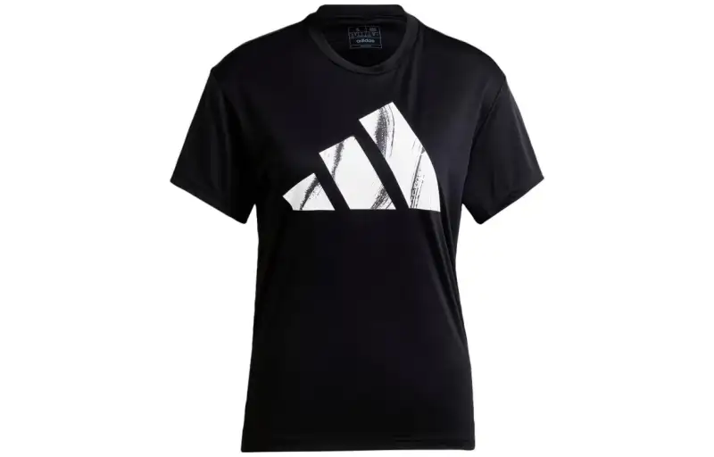 Adidas Originals T Shirts Women's Black Crew Neck Moderate Straight Fit