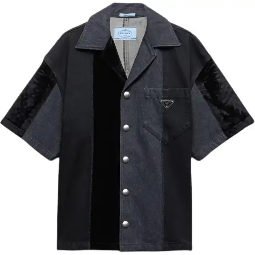 PRADA Shirts Men's Black Moderate