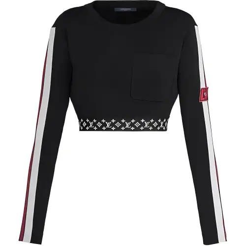 LOUIS VUITTON FW22 Crop Top Women's Black