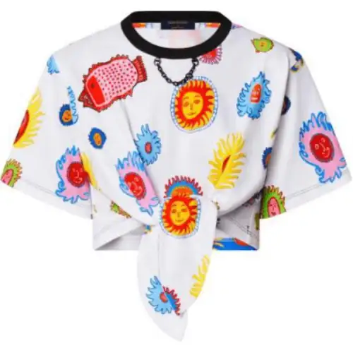 LOUIS VUITTON x Yayoi Kusama SS23 Crop Top Women's White
