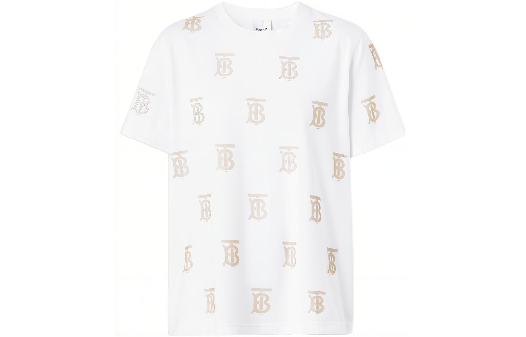 Burberry SS22 Drop Shoulder Sleeve T Shirt Women's White