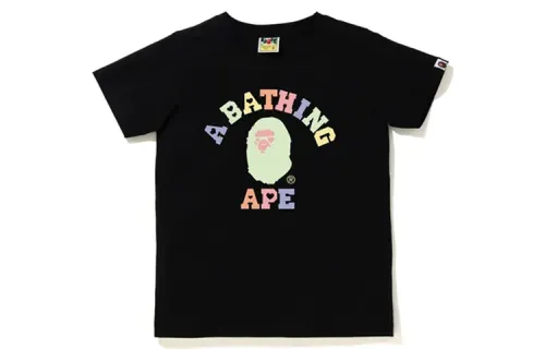 A BATHING APE T Shirts Women's Crew Neck Moderate Straight Fit