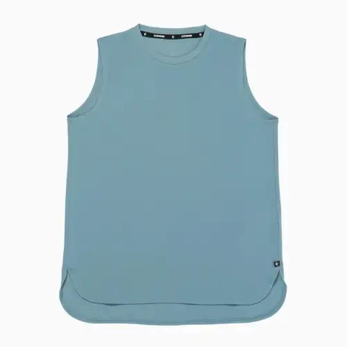 Converse Tank Tops Women's Blue Crew Neck Moderate Other