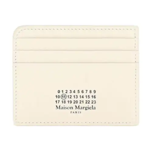 Maison Margiela Leather Wallet Women's Ecru
