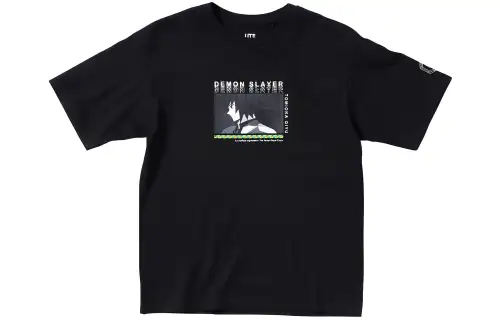 UNIQLO Drop Shoulder Sleeve T Shirt Women's Black