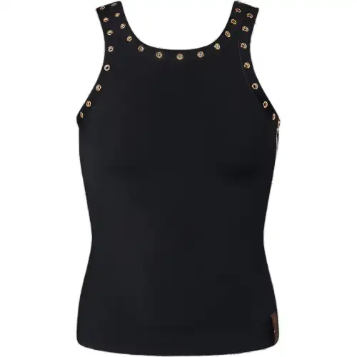 Lv Eyelet Trim Tank Top