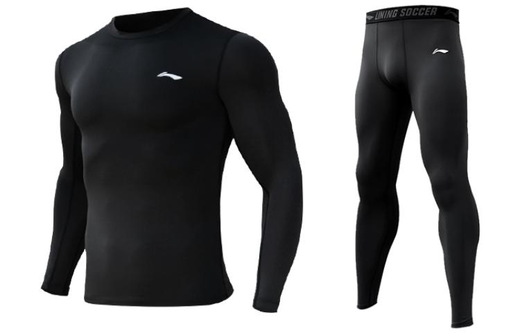 Li Ning Fitness Sets Men’s Crew Neck Moderate