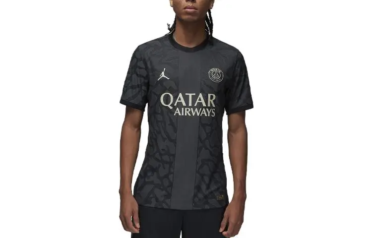 Jordan Soccer Jerseys Men's Black Moderate