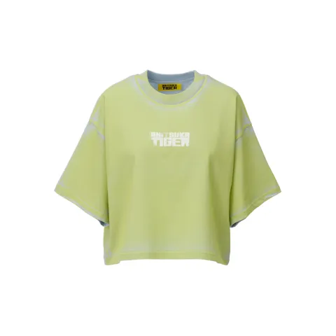 Onitsuka Tiger PRINTED SS25 T Shirt Women's Light Blue/Yellow