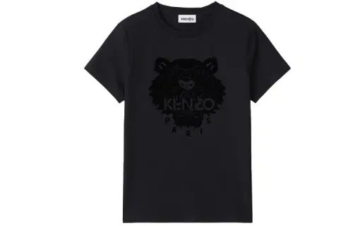 KENZO T Shirts Women's Black Crew Neck Moderate Straight Fit
