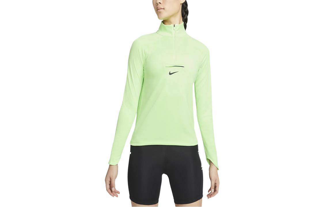 Женская футболка Nike Long Sleeve Running (зеленая)