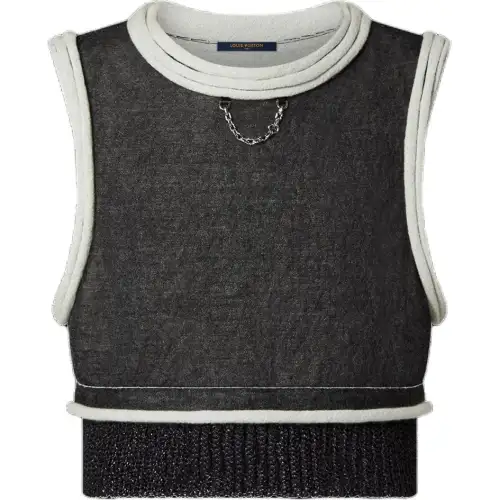 LOUIS VUITTON Tank Top Women's Gray