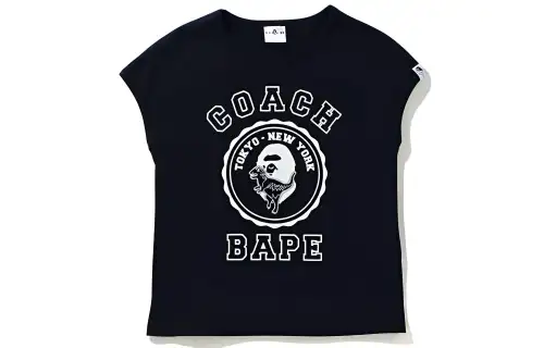 A BATHING APE X COACH T Shirts Women's Crew Neck Moderate Straight Fit
