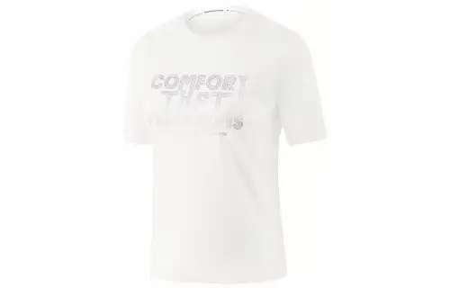 Skechers T Shirts Women's Bright White Crew Neck Moderate Other