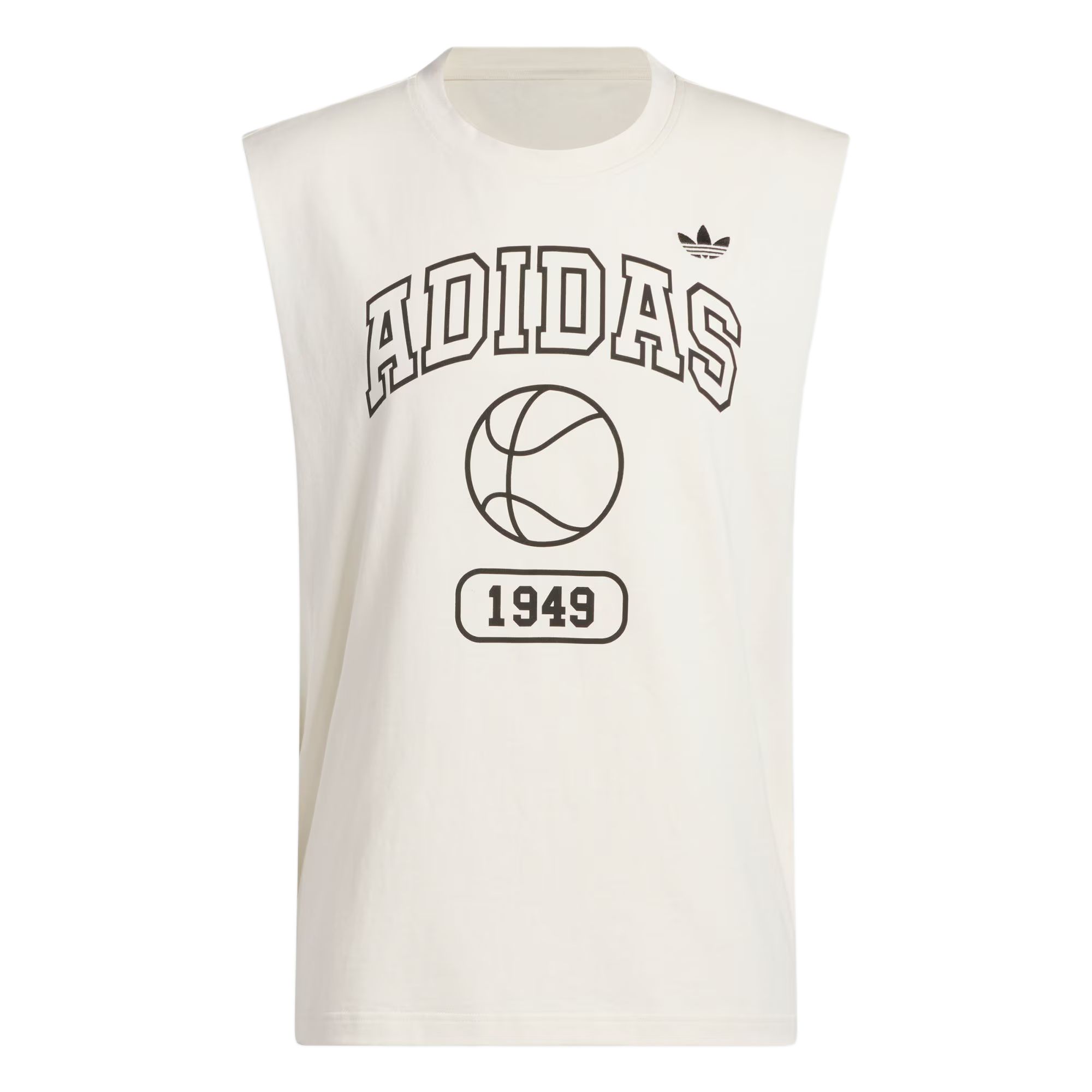 Adidas Originals Gender Neutral BASKETBALL TANK TOP Basketball Jersey Unisex Wonder White/Black