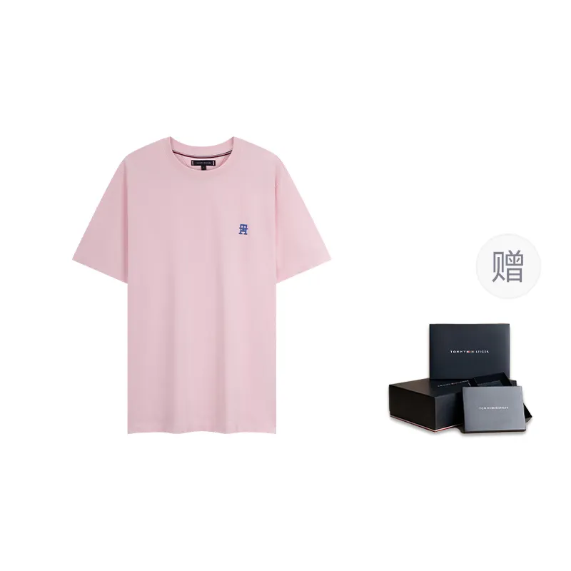 Tommy Hilfiger Contrast Th Monogram Embroidered T Shirt