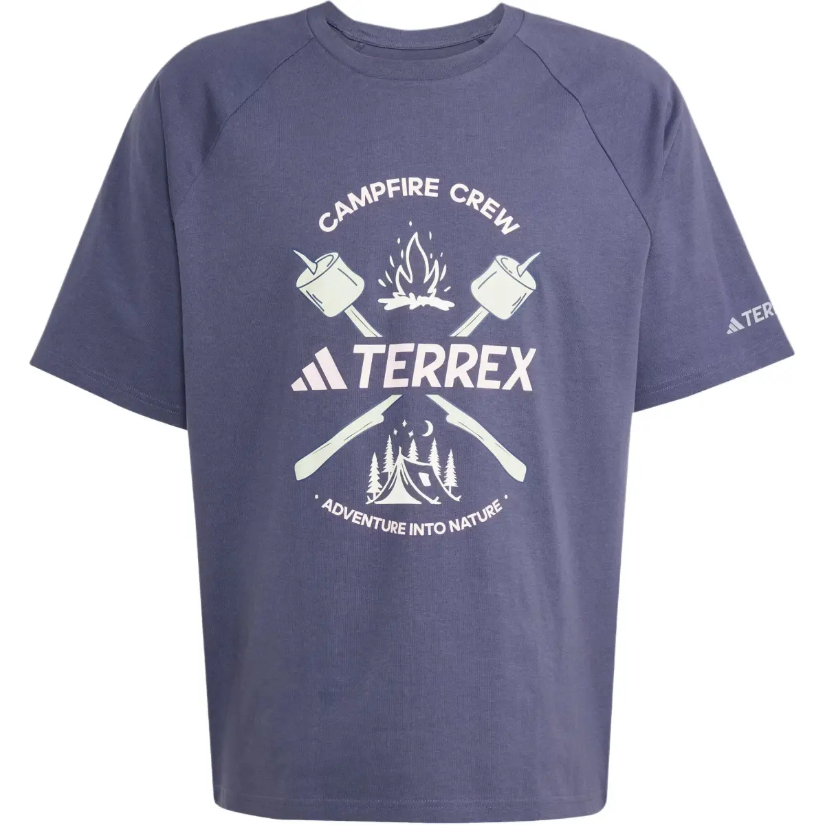 Adidas Terre POLYGIENE GRAPHIC T Shirt Men's Dark Navy Blue