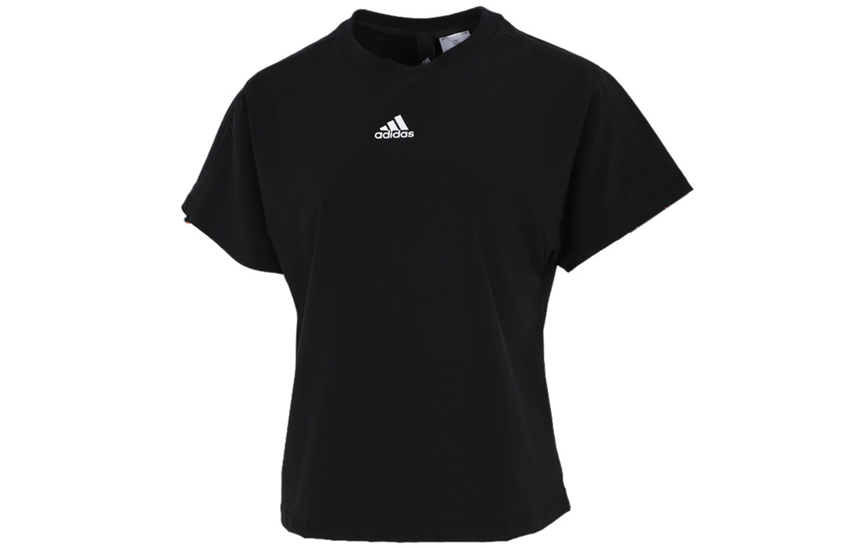 Женская футболка adidas Tech Tee Woven (черная) — фото 1