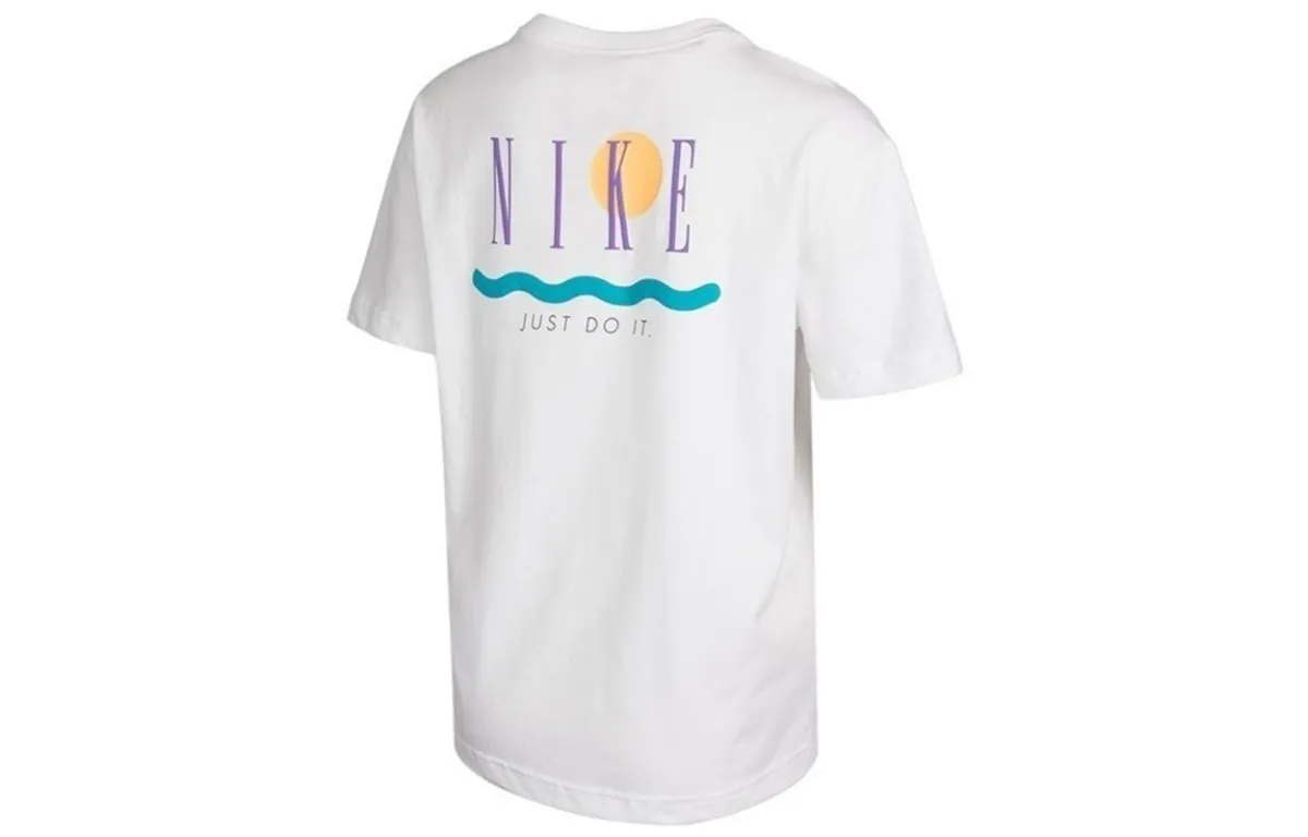 Nike Drop Shoulder Sleeve T Shirt Women's White
