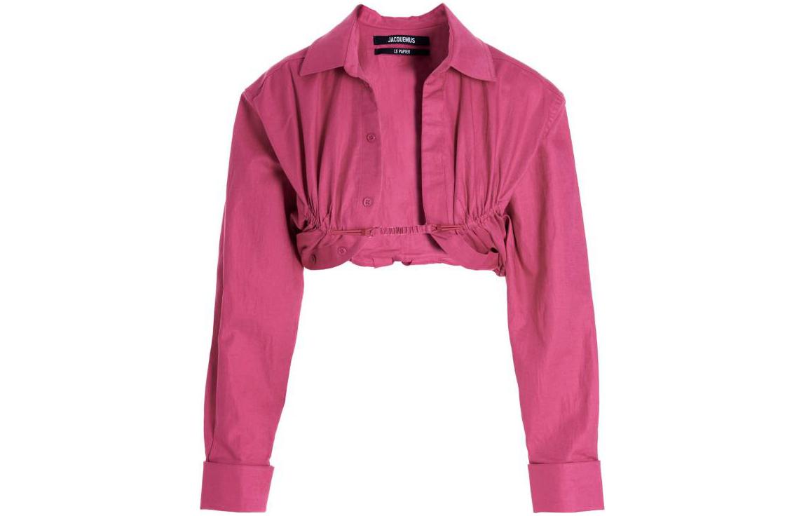 Jacquemus Machou Cropped Long Sleeved Top