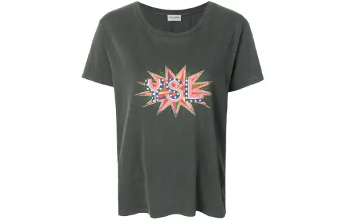 SAINT LAURENT T Shirt Women's Gray