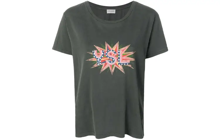 SAINT LAURENT T Shirt Women's Gray