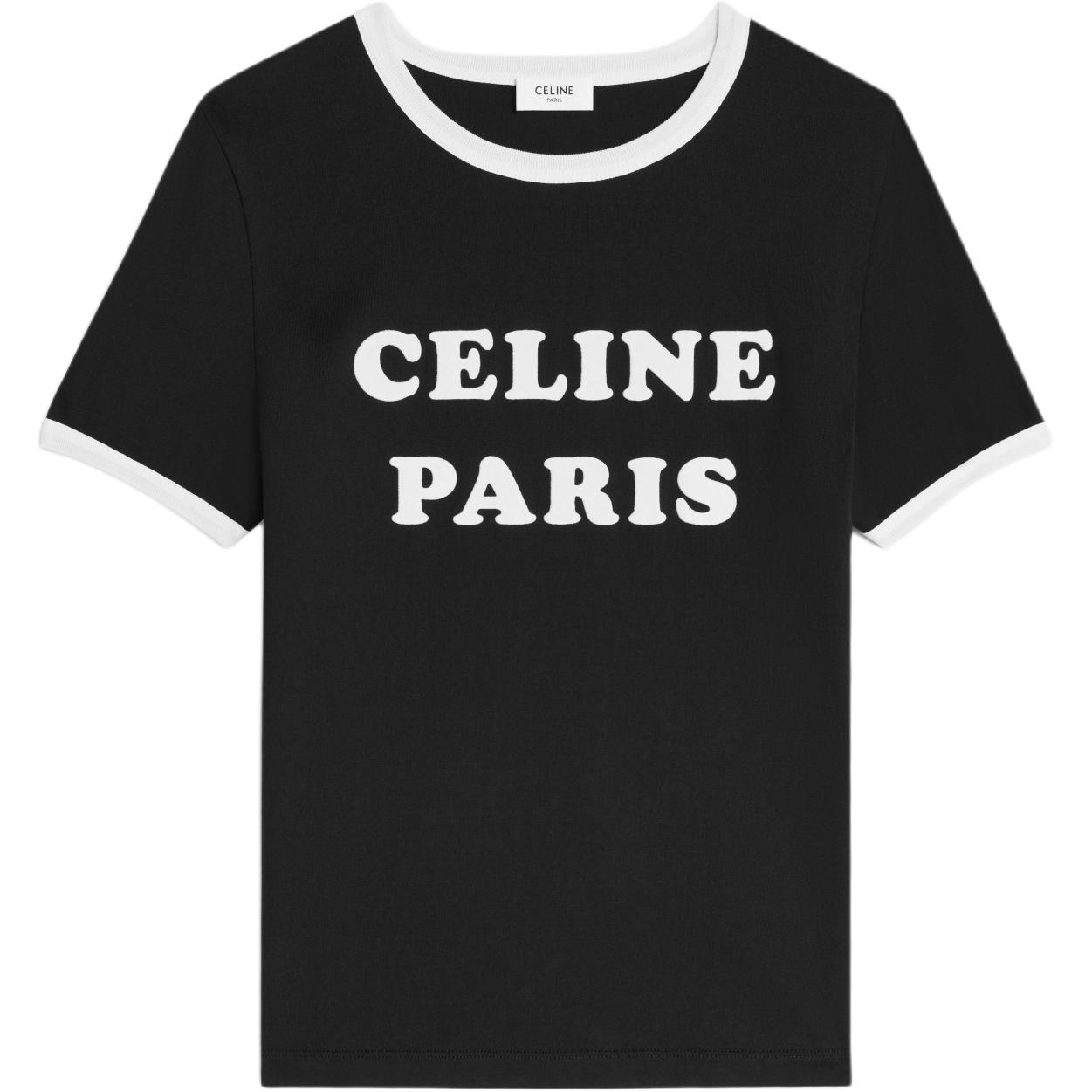 Женская футболка CELINE SS25 (черная)