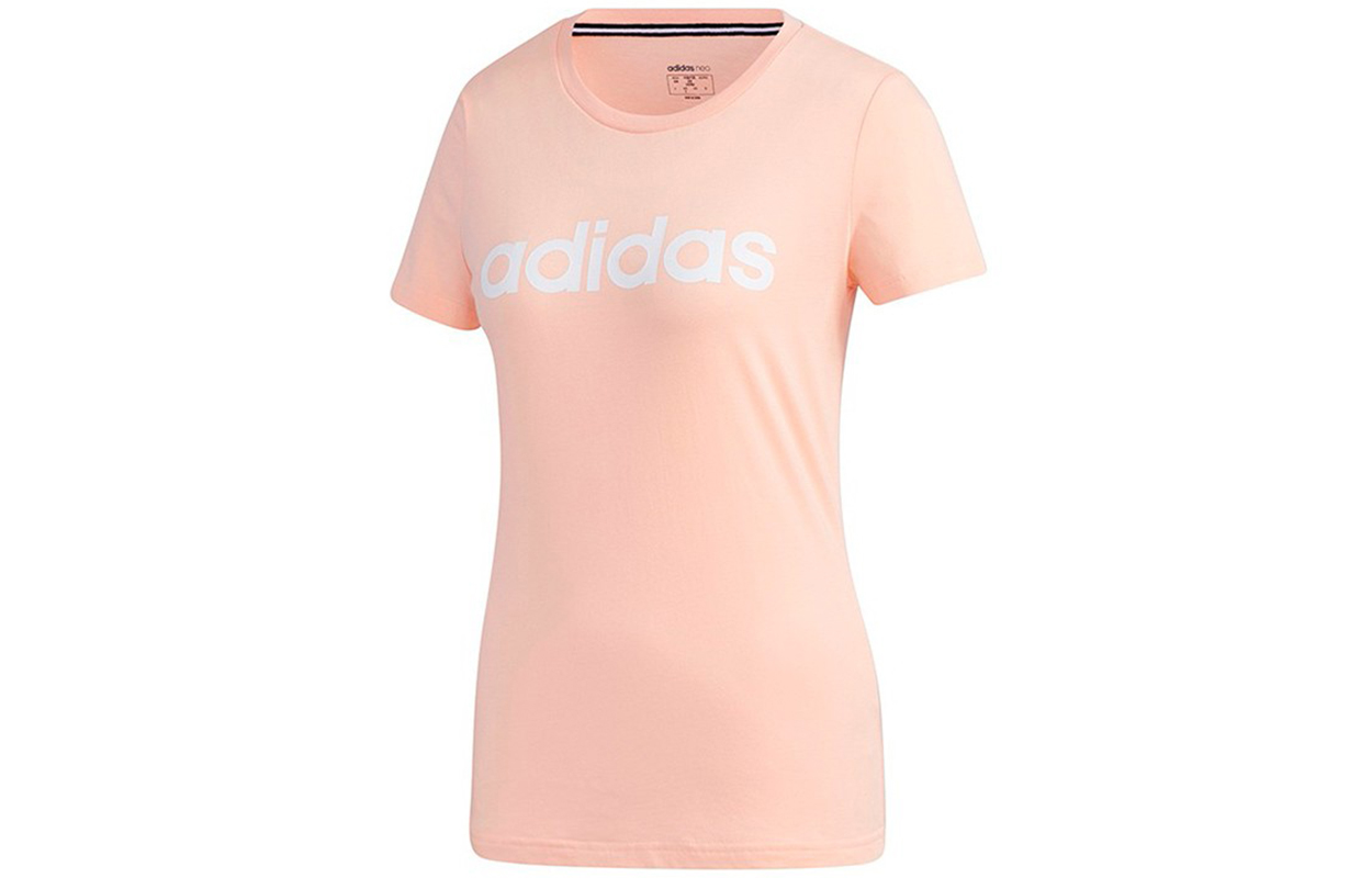 Женская футболка adidas neo (розовая)