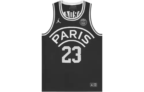 Jordan Paris Saint Germain Basketball Jerseys Men's Black Moderate Other