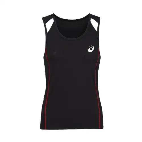 ASICS Tank Tops Women's Black Crew Neck Moderate Other