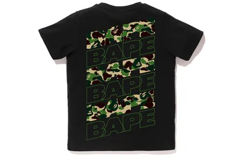 A BATHING APE Head Series T Shirts Women's Crew Neck Moderate Straight Fit