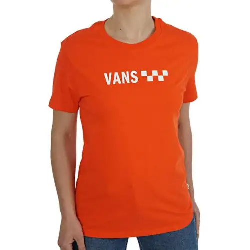 Vans T Shirts Women's Red Crew Neck