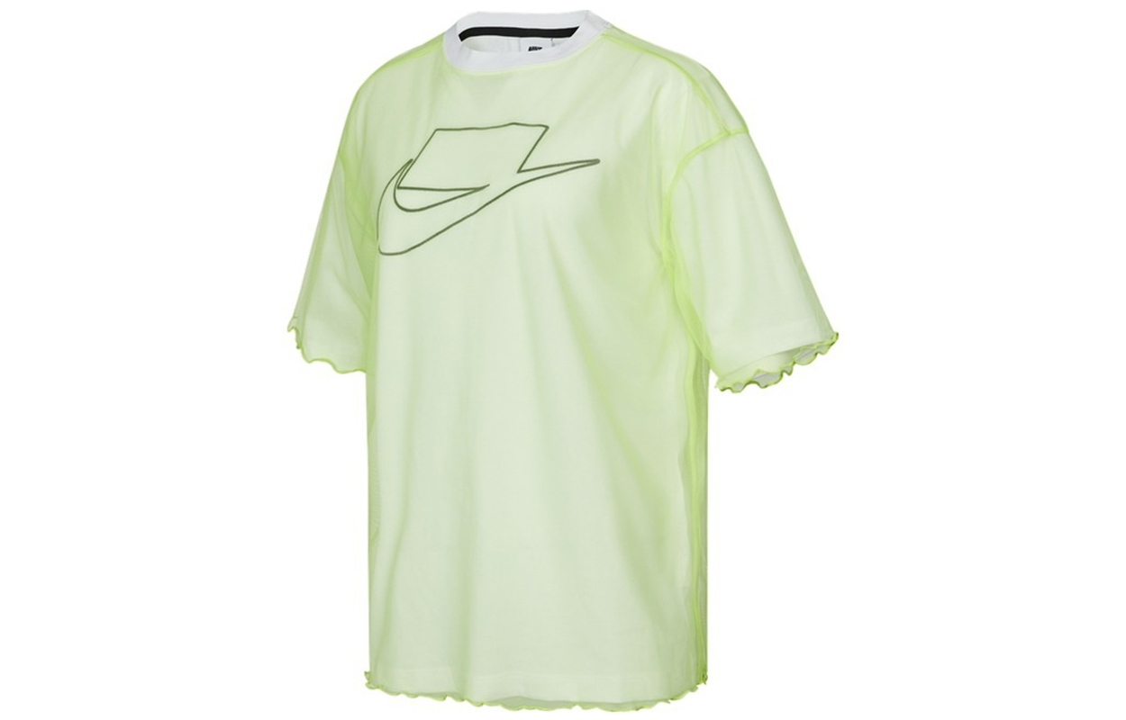 Женская футболка Nike As W Nsw Tulle Top (желтая)