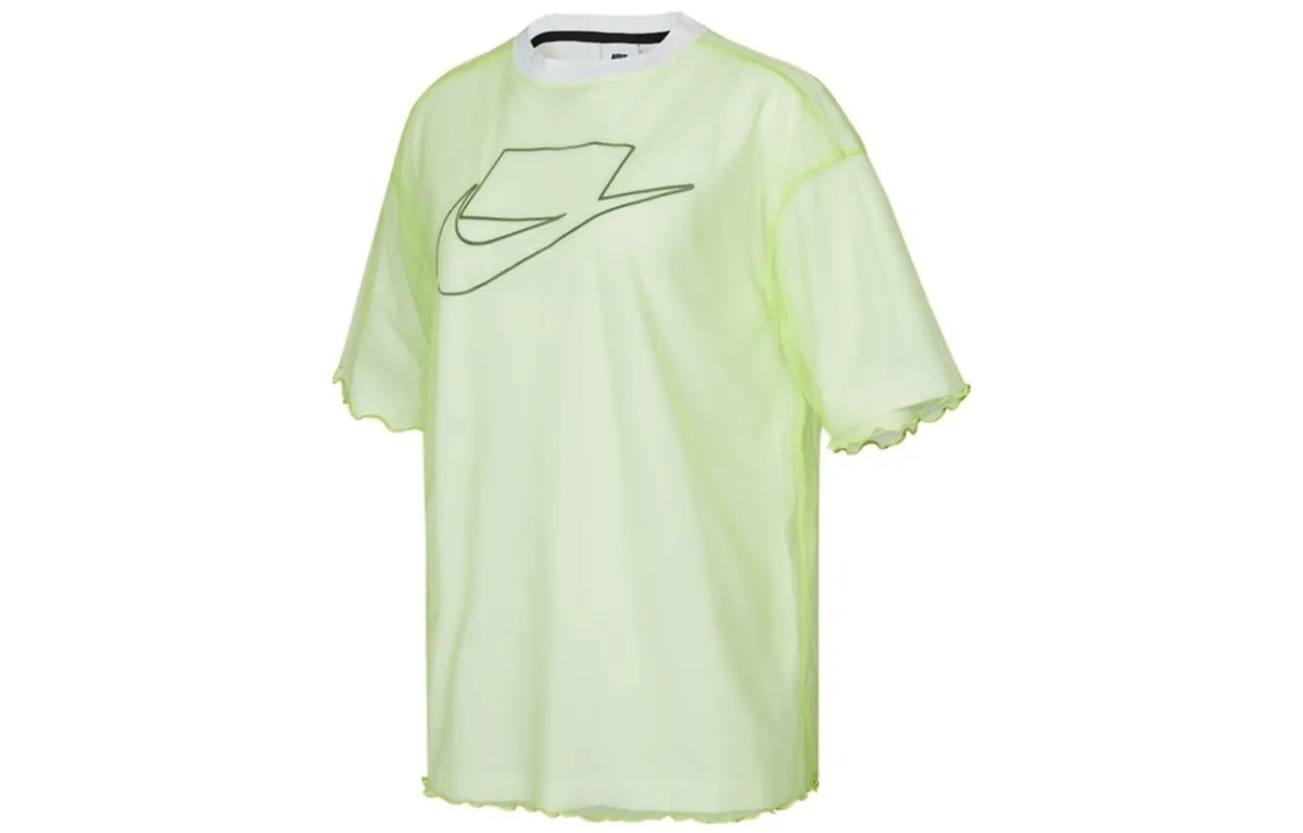 Nike Drop Shoulder Sleeve T Shirt Women's Yellow