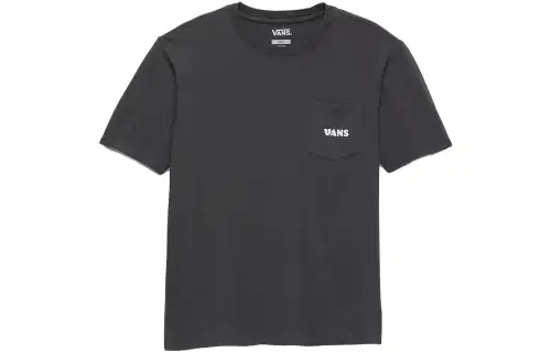 Vans T Shirts Women's Dark Gray Crew Neck Moderate Straight Fit
