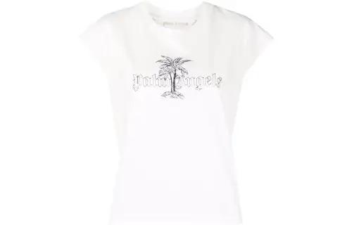 PALM ANGELS Logo print Tank Top