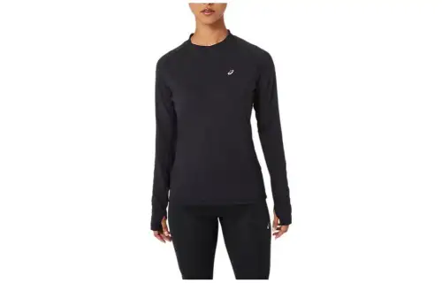 ASICS T Shirts Women's Black Crew Neck Moderate Other