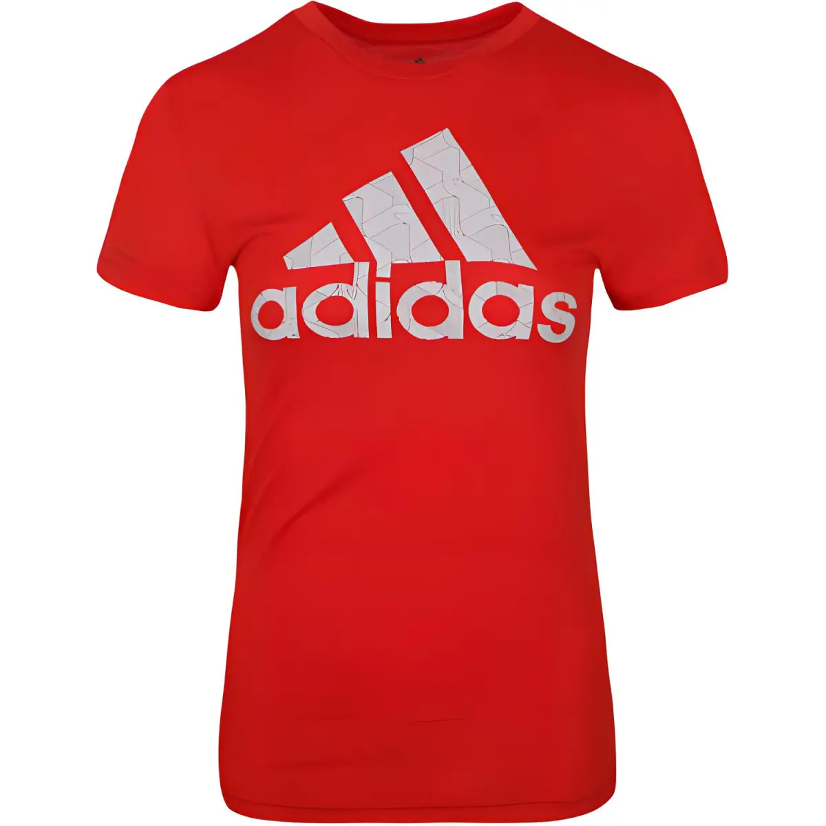 Adidas T-Shirts Women's Red Crew Neck Moderate