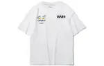 Li Ning X Disney Sports Fashion Collection T Shirts Women's White Crew Neck Moderate Straight Fit
