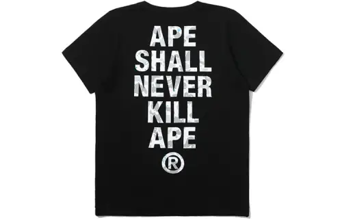 A BATHING APE T Shirts Women's Crew Neck Moderate Straight Fit