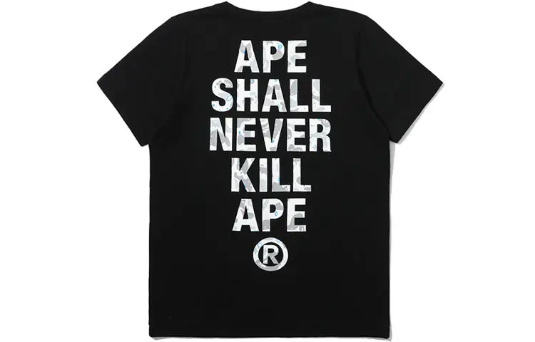A BATHING APE T Shirts Women's Crew Neck Moderate Straight Fit